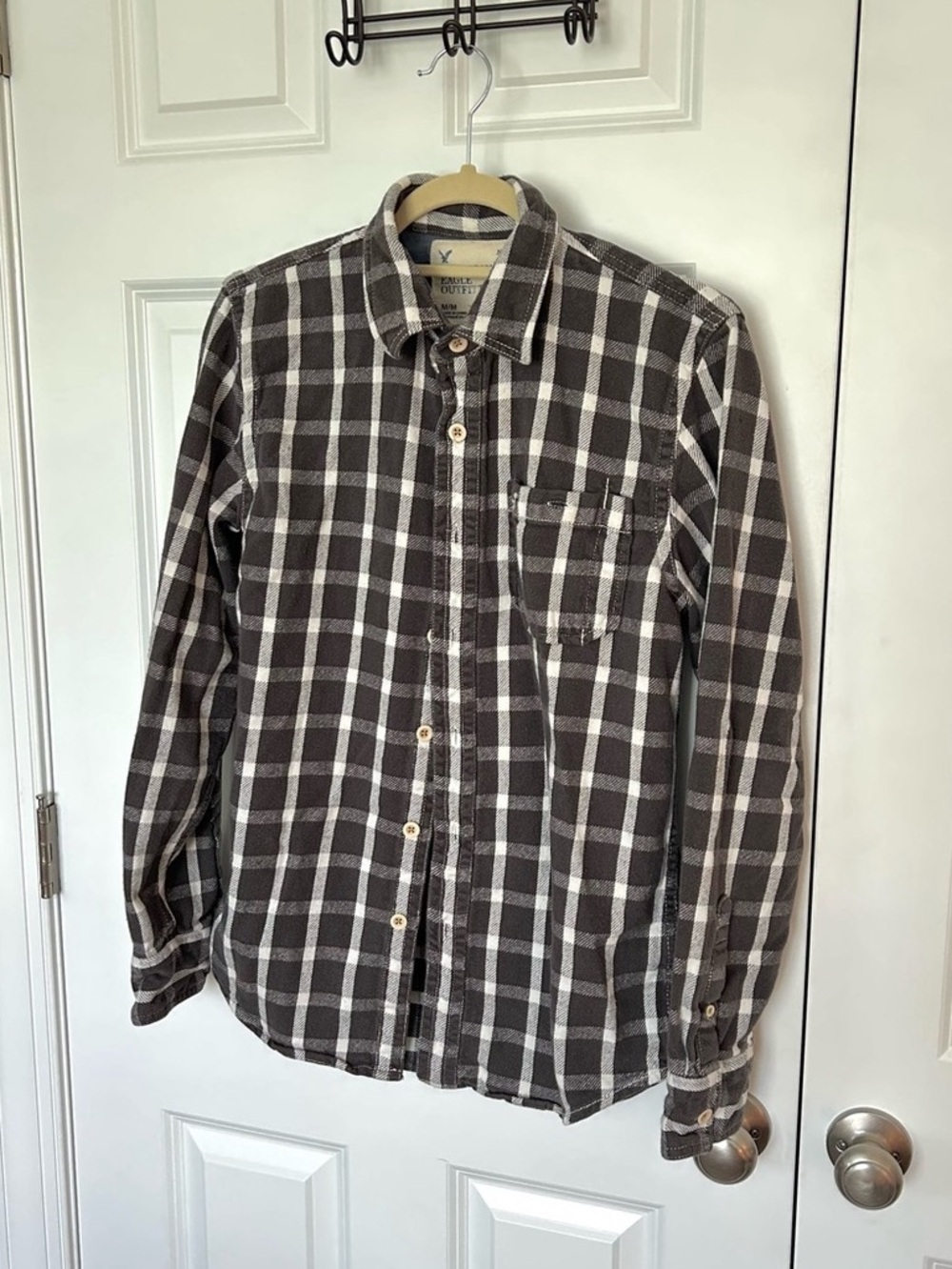 American Eagle Outfitters Plaid Button Down Cotton Size Medium